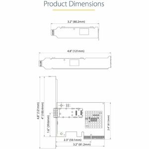 StarTech.com PEX10GSFP 10Gigabit Ethernet Card - Up to 10 Gbps PCIe network card - MSA compliant SFP+ slot - Eliminate EMI