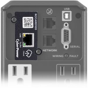 CyberPower UPS Management Adapter - 1 x Network (RJ-45) Port(s) - Black