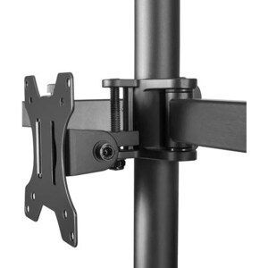 Neomounts Desk Mount for Monitor - Black - Height Adjustable - 3 Display(s) Supported - 33 cm to 68.6 cm (27") Screen Supp