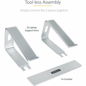 StarTech.com LAPTOP-STAND-SILVER. Produkttyp: Laptop-Ständer, Produktfarbe: Silber, Materialien: Aluminium. Breite: 223 mm