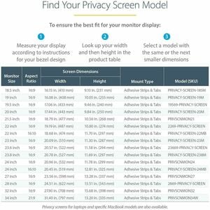 StarTech.com Plastic Anti-glare Privacy Screen Filter - Transparent, Matte, Glossy - TAA Compliant - For 81.3 cm (32") Wid