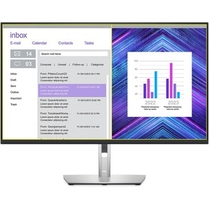 Dell P3223DE 32" Class QHD LCD Monitor - 16:9 - Black, Silver - 31.5" Viewable - In-plane Switching (IPS) Black Technology