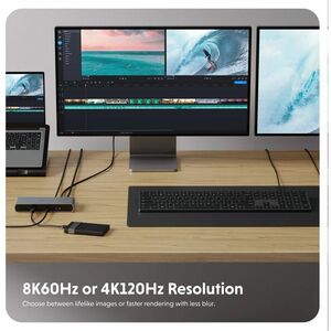 Targus HyperDrive Thunderbolt 4 Docking Station - Memory Card Reader - SD - 135 W - Thunderbolt 4 - 2 Displays Supported -