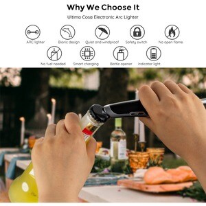 Ultima Cosa ARC Lighter Plus - For Home - Electric - Bottle Opener