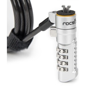 Rocstor Rocbolt N19 Security Cable, 4-digit Combination Lock For Nano-Shaped Slots - Rocstor Rocbolt N19 series Slim Secur