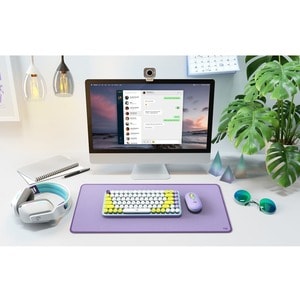 Logitech POP Keys Keyboard - Wireless Connectivity - Bluetooth - 5.1 - 32.81 ft - 4 Hot Key(s) - Emoji Hot Key(s) - Chrome