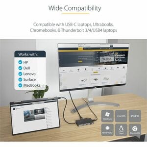 StarTech.com USB 3.2 Gen. 1 (3.1 Gen. 1) Typ-C Docking Station für Tablet-PC, Notebook - Speicherkartenleser - SD, microSD