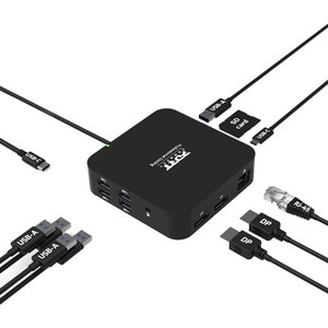 Port Connect USB Type C Docking Station for Notebook/Smartphone - 85 W - 2 Displays Supported - 4K - 3840 x 2160 - 1 x USB