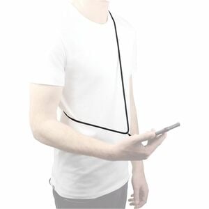 MOBILIS Adjustable Phone Strap - Hook Attachment - Black