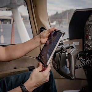 RAM Mounts Tab-Tite Yoke Clamp Mount for iPad mini Series + More - 9.6" Height x 5.3" Width x 0.6" Depth - Aluminum, High 