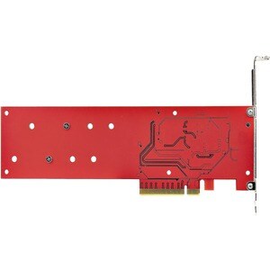 StarTech.com Dual M.2 PCIe SSD Adapter Card, x8 / x16 Dual NVMe or AHCI M.2 SSD to PCI Express 4.0, Up to 7.8GBps/Drive, F