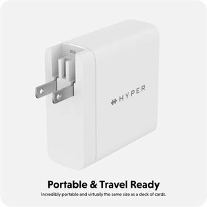 Hyper HyperJuice 140W PD 3.1 USB-C Charger (Includes 2m USB-C Cable) - 140 W - White