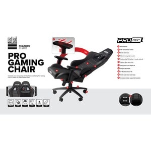 Next Level Racing Pro Gaming Chair Black Leather Edition - For Game - Leather, Carbon Steel, Suede, PU Leather - Black