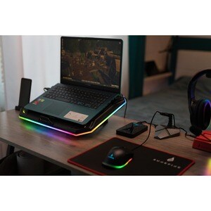 SUREFIRE Bora X1 Kühlpad - Biszu 43,2 cm (17 Zoll) Bildschirmgröße Notebook Unterstützung - 1 Lüfter - 750 - Metallgewebe,