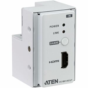 ATEN VE1801AEUT Video Extender Transmitter - Wired - 1 Input Device - 70 m Range - 1 x Network (RJ-45) - 1 x HDMI In - 409