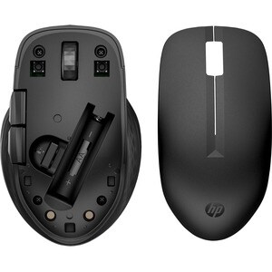 HP 435 鼠标 - 蓝牙 - A 型 USB - 5 按钮 - 4 可编程按钮 - 黑 - 无线 - 2.40 GHz - 4000 dpi - 滚轮