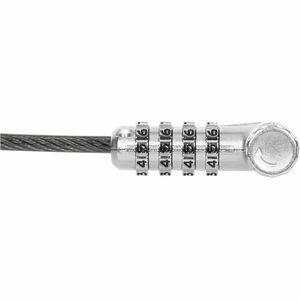 Targus DEFCON ASP96GLX-25S Cable Lock For Docking Station, Monitor, Notebook - 1.98 m Cable - 4-digit - Patented T-bar/Com