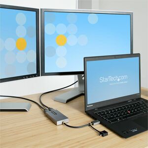 StarTech.com USB HDMI Dual Monitor Adapter, USB A/C auf HDMI (1x 4K30Hz, 1x 1080p), externe grafikkarte, 11cm integriertes