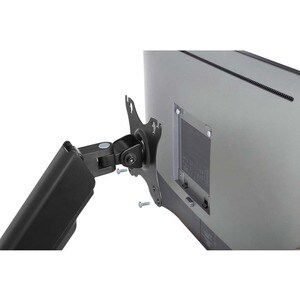 Digitus Wall Mount for Monitor, Flat Panel Display, Curved Screen Display, LCD Display - Matte Black - Height Adjustable -