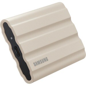 Samsung T7 MU-PE1T0K/WW 1 TB Portable Rugged Solid State Drive - External - Moonrock Beige - Desktop PC, MAC Device Suppor