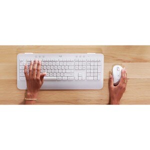 Clavier et souris Logitech Signature MK650 - Français - USB Piston plongeur Sans fil Bluetooth/RF Clavier - 118 Touches - 