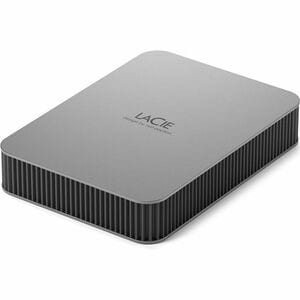 LaCie STLP1000400 1 TB Portable Hard Drive - External - Moon Silver - MAC Device Supported - USB 3.1 Type C