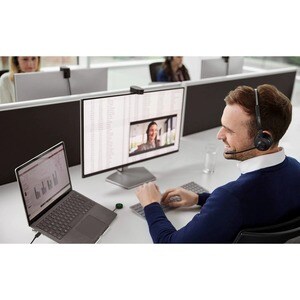 Jabra Engage 55 Headset - Stereo - USB Type A - Wireless - DECT - 492.1 ft - 40 Hz to 16 kHz - On-ear - Binaural - Open - 