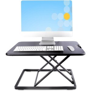 StarTech.com Standing Desk Converter for Laptop, Up to 8kg/17.6lb, Height Adjustable Laptop Riser, Table Top Sit Stand Des