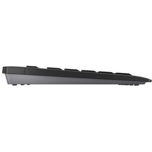CHERRY STREAM Keyboard - Wireless Connectivity - USB Type A Interface - English (US) - Black - SX Keyswitch - 10 m - 2.40 