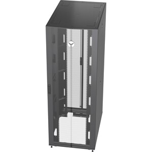 VERTIV VR 48U Gabinete de rack para Servidor, Interruptor LAN, Painel de ligação - 800 mm Rack Width x 1215 mm Profundidad