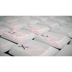 CHERRY STREAM Keyboard - Cable Connectivity - USB Interface - English (UK) - Scissors Keyswitch - 10 Hot Key(s) - Volume D