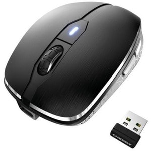 CHERRY MW 8C Advance Mouse - Bluetooth/Radio Frequency - USB - Laser - 6 Button(s) - Black - 1 - Wireless - 2.48 GHz - Rec