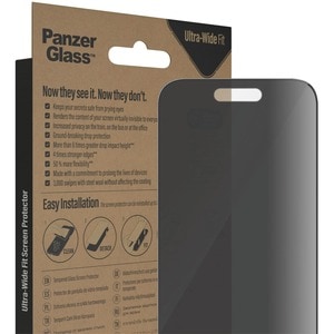 PanzerGlass Tempered Glass Screen Protector - For 15.5 cm (6.1") LCD iPhone 14 Pro - Scratch Resistant, Shock Resistant, D