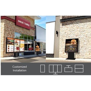 LG 55XE4F-M Digital Signage Display - 55" LCD - 1920 x 1080 - Direct LED - 4000 Nit - 1080p - HDMI - USB - SerialEthernet 