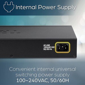 TRENDnet TEG-S17 16 Anschlüsse Ethernet-Switch - Gigabit-Ethernet - 1000Base-X - TAA-konform - 2 Unterstützte Netzwerkschi