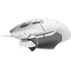 Logitech G G502 X Gaming Mouse - Optical - Cable - White - USB - 25600 dpi - Scroll Wheel