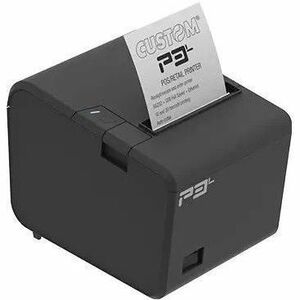 Custom P3L Retail, Hospitality, Business Direct Thermal Printer - Monochrome - Wall Mount - Receipt Print - Ethernet - USB