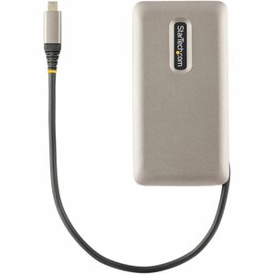 StarTech.com DKT31CH2CPD3 USB 3.2 (Gen 2) Type C Docking Station for Notebook, Workstation - 100 W - Space Gray - Portable