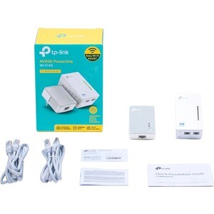 TP-Link TL-WPA4220 Powerline Network Adapter - 2 x Network (RJ-45) - 500 Mbit/s Powerline - 300 m Distance Supported - Wir