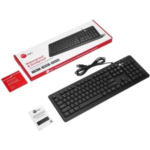 SIIG Industrial Grade Washable & Dustproof USB Multimedia Keyboard - Industrial Grade Washable & Dustproof USB Multimedia 