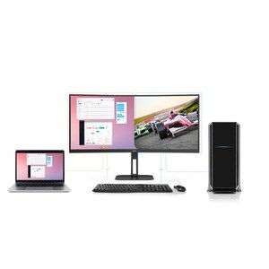 AOC CU34V5C 34" Class UW-QHD Curved Screen LCD Monitor - 21:9 - Matte Black - 86.4 cm (34") Viewable - Vertical Alignment 