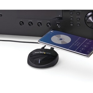 StarTech.com Bluetooth 5.0 Audio Receiver NFC, BT/Bluetooth Wireless Audio Adapter, 3.5mm/RCA or Digital Toslink Output, H