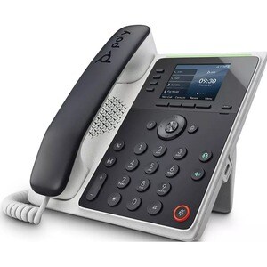 Teléfono IP Poly Edge E220 - Con cable - Con cable - Bluetooth, NFC - De Escritorio, Montable en Pared - VoIP - 2 x Red (R