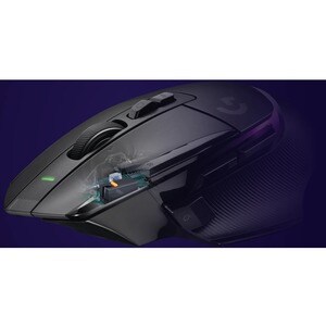 Logitech G G502 X PLUS Gaming Mouse - Radio Frequency - Optical - 13 Programmable Button(s) - Black - 1 - Wireless - 2.40 