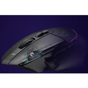 Logitech G G502 X PLUS Gaming Mouse - Radio Frequency - USB Type A - Optical - 13 Programmable Button(s) - Black - Cable/W