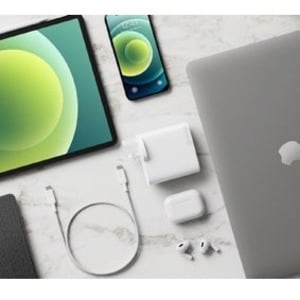 4 Port 100W USB-C USB-A GaN Charger - With 2m USB-C Cable Laptop iPhone iPad Smartphone