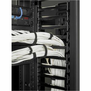 VALUELINE. VERTICAL CABLE MANAGER FOR 2  4 POST RACKS. 84INH X 6INW. DOUBLE-SIDED WITH DOORS