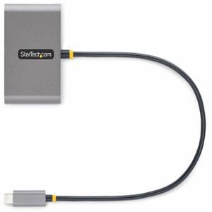 StarTech.com 4-Port USB-C Hub with 100W Power Delivery Pass-Through, 2x USB-A + 2x USB-C, 5Gbps, 1ft/30cm Long Cable, Port