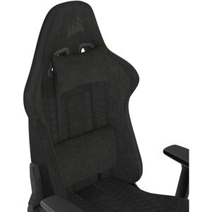 Corsair TC100 Relaxed Gaming Chair - Fabric - For Gaming - Fabric, Memory Foam, Steel, Nylon - Black