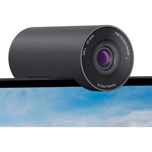 Dell WB5023 Webcam - USB 2.0 Type A - 2560 x 1440 Video - Auto-focus - 78° Angle - 4x Digital Zoom - Microphone - For Comp